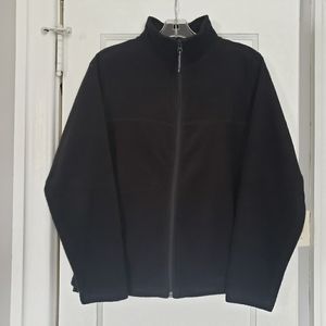 EUC Cabela's black fleece zip jacket